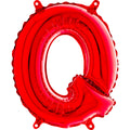 14" Airfill Only Foil Balloon Self Sealing Letter Q Red