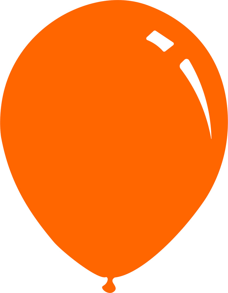12" Crystal Orange Decomex Latex Balloons (100 Per Bag)