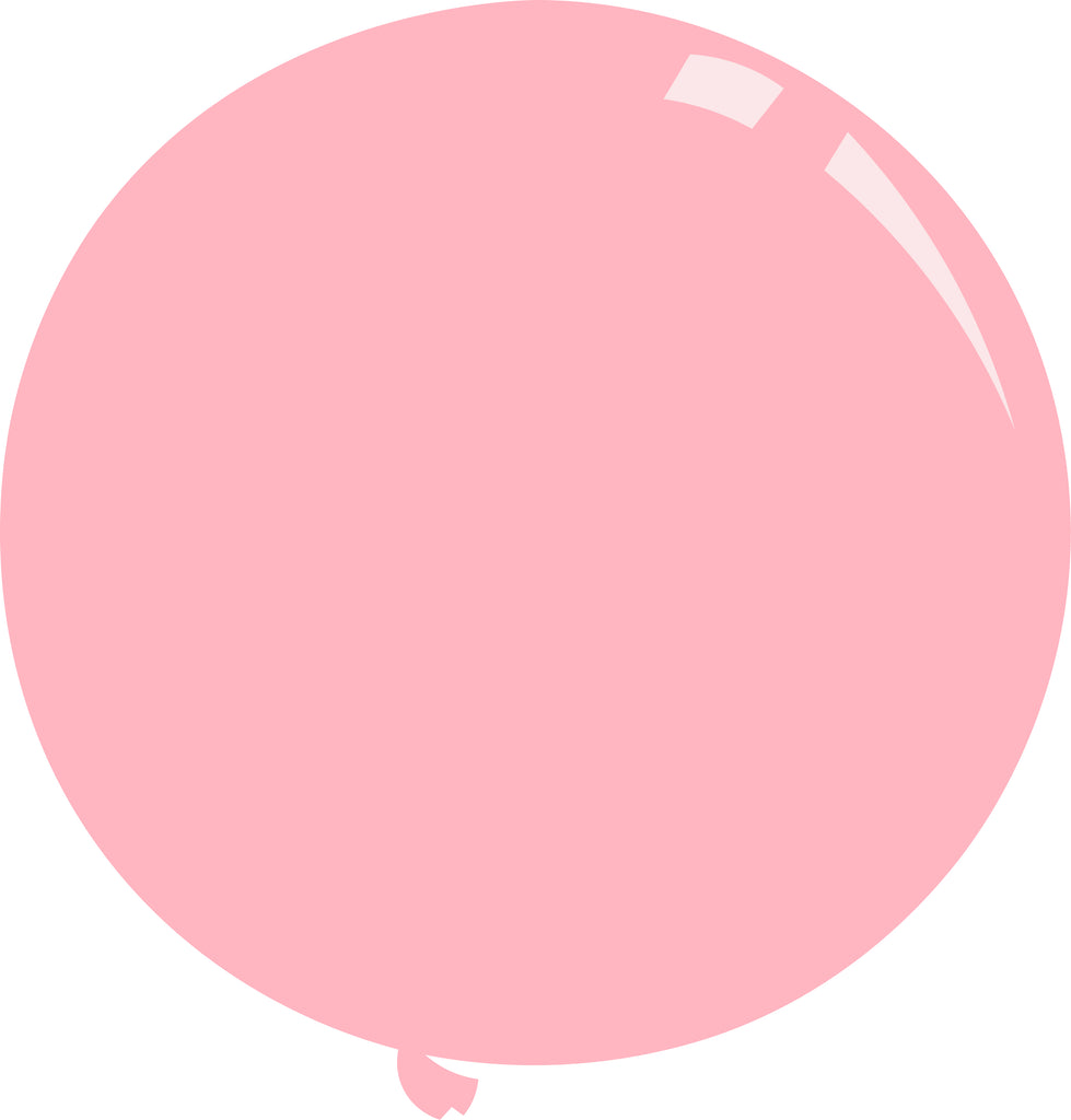 18" Deco Light Pink Decomex Latex Balloons (25 Per Bag)