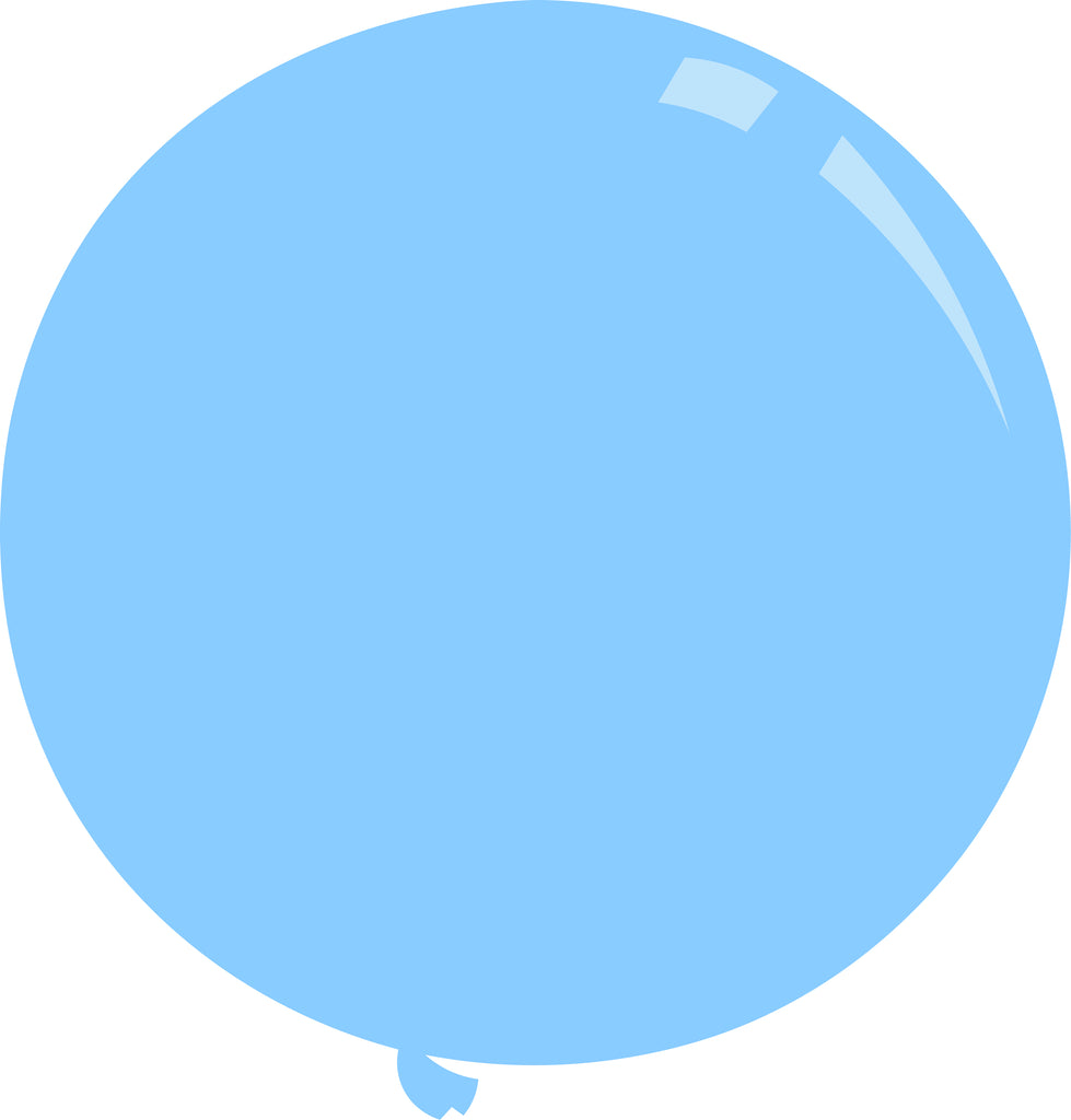 36" Deco Light Blue Decomex Latex Balloons (5 Per Bag)