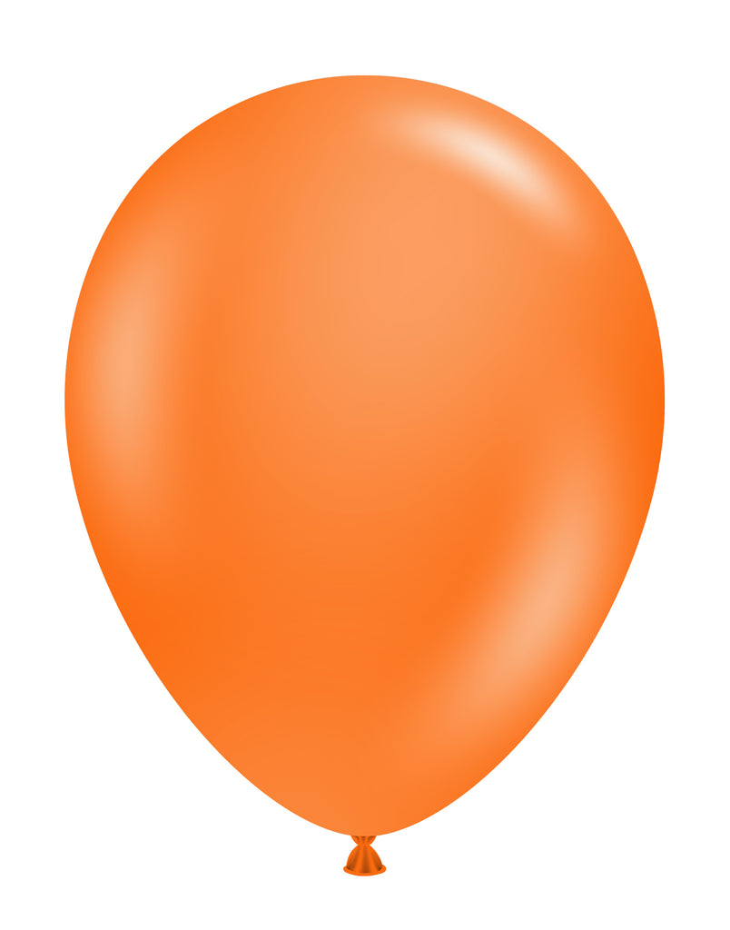 17 inch standard orange tuftex latex balloons 50 per bag tt 17005