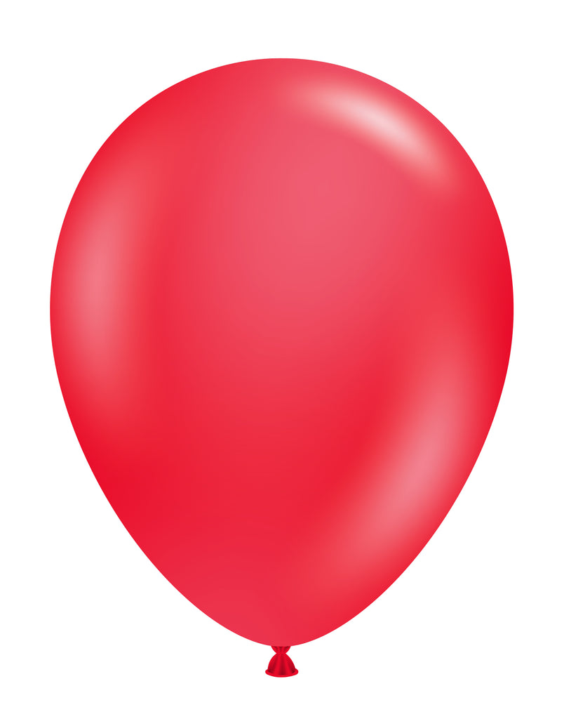 11 inch standard red tuftex latex balloons 100 per bag tt 10007