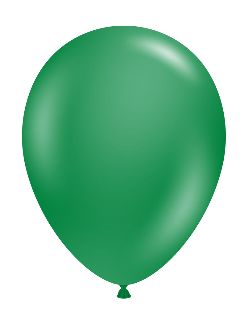 5 inch crystal emerald green tuftex latex balloons 100 per bag tt 15015
