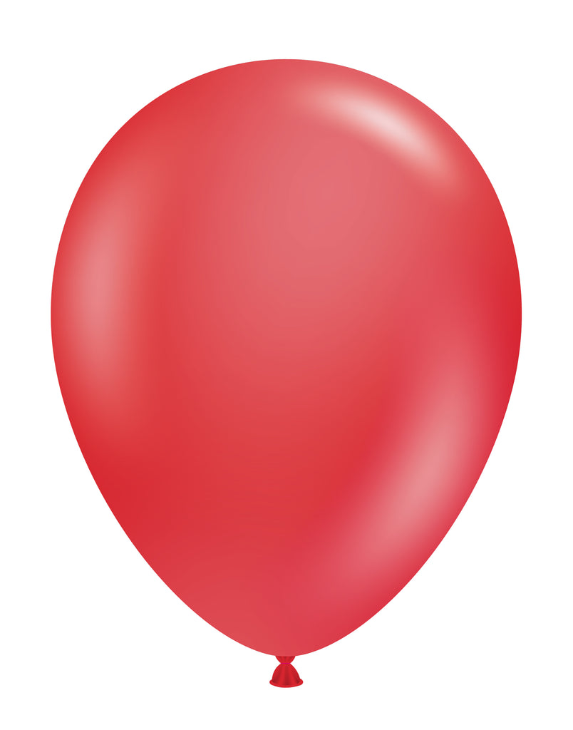 11 inch crystal red tuftex latex balloons 100 per bag tt 10019