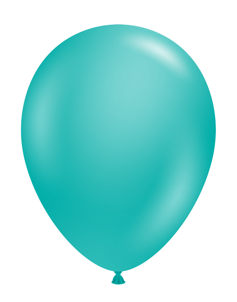 11" Pastel Teal Tuftex Latex Balloons (100 Per Bag)