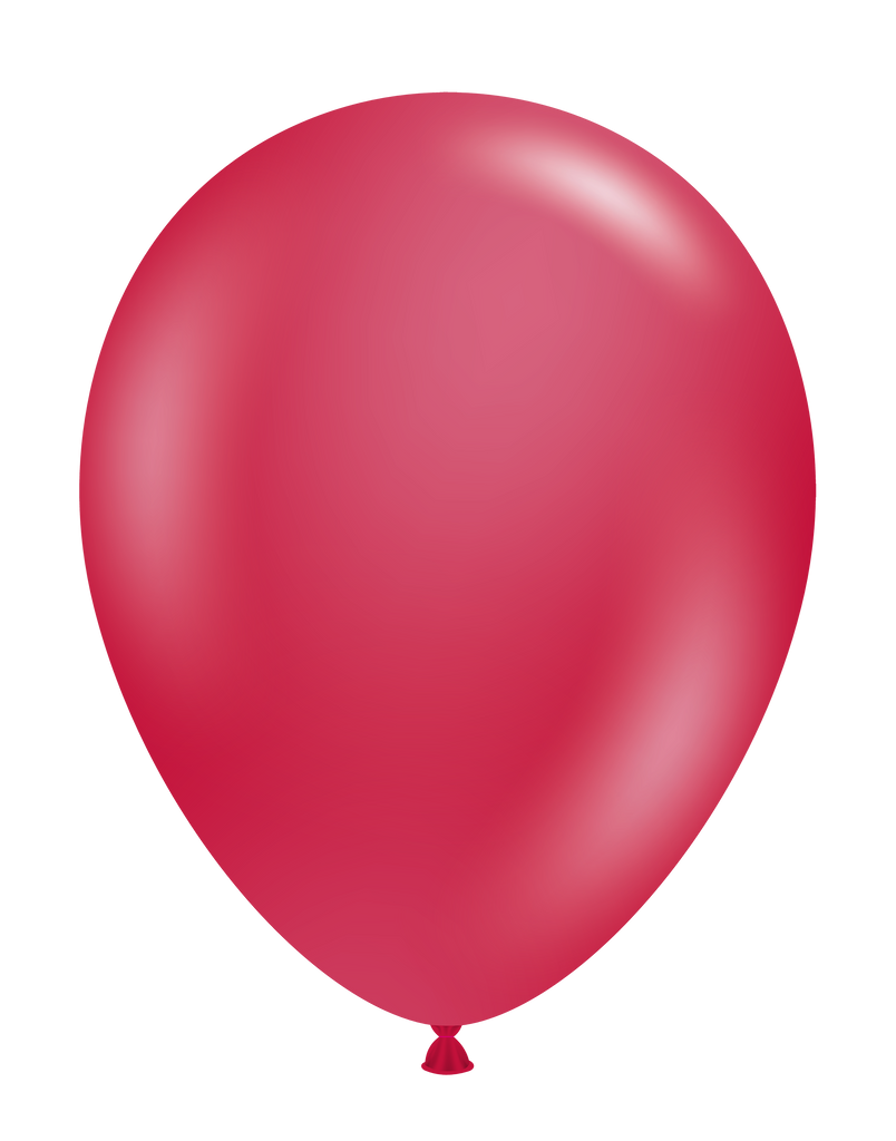 11" Pearl Metallic Starfire Red Tuftex Latex Balloons (100 Per Bag)