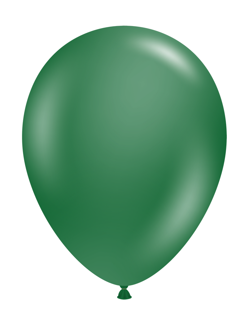 5 Inch Tuftex Latex Balloons (50 Per Bag) Forest Green