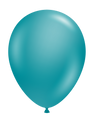 11" Pearl Metallic Teal Tuftex Latex Balloons (100 Per Bag)