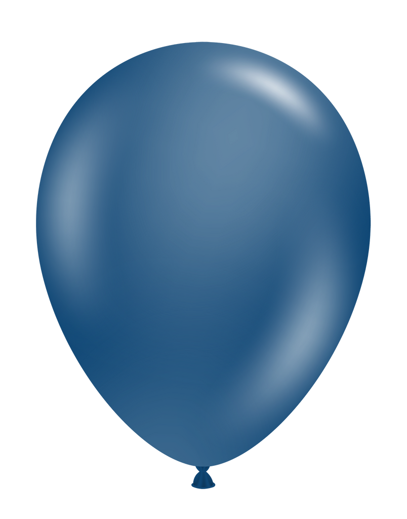 24" Navy Tuftex Latex Balloons (3 Per Bag)