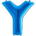 40" Foil Shape Megaloon Balloon Letter Y Blue
