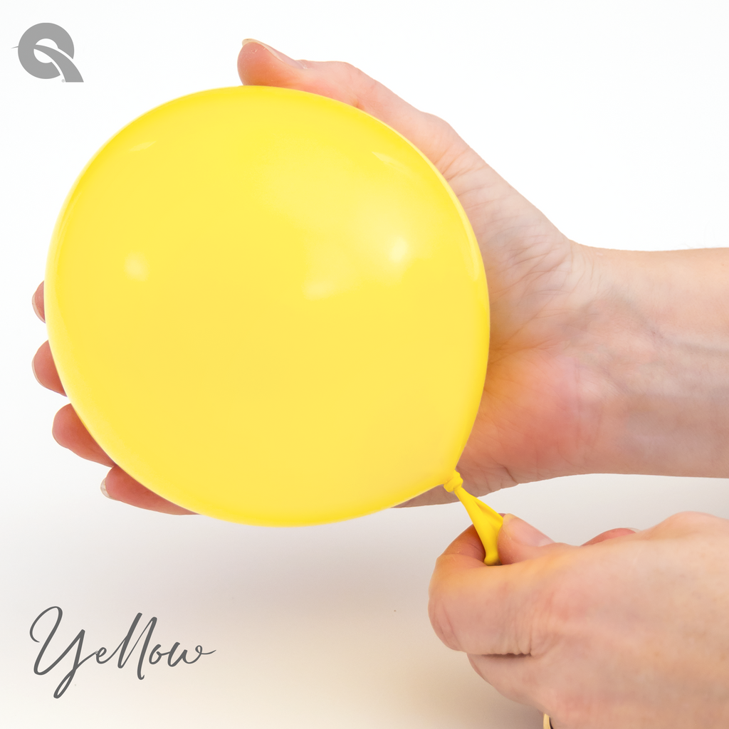Yellow Hand Pioneer Qualatex Latex Balloons 