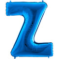 40" Foil Shape Megaloon Balloon Letter Z Blue