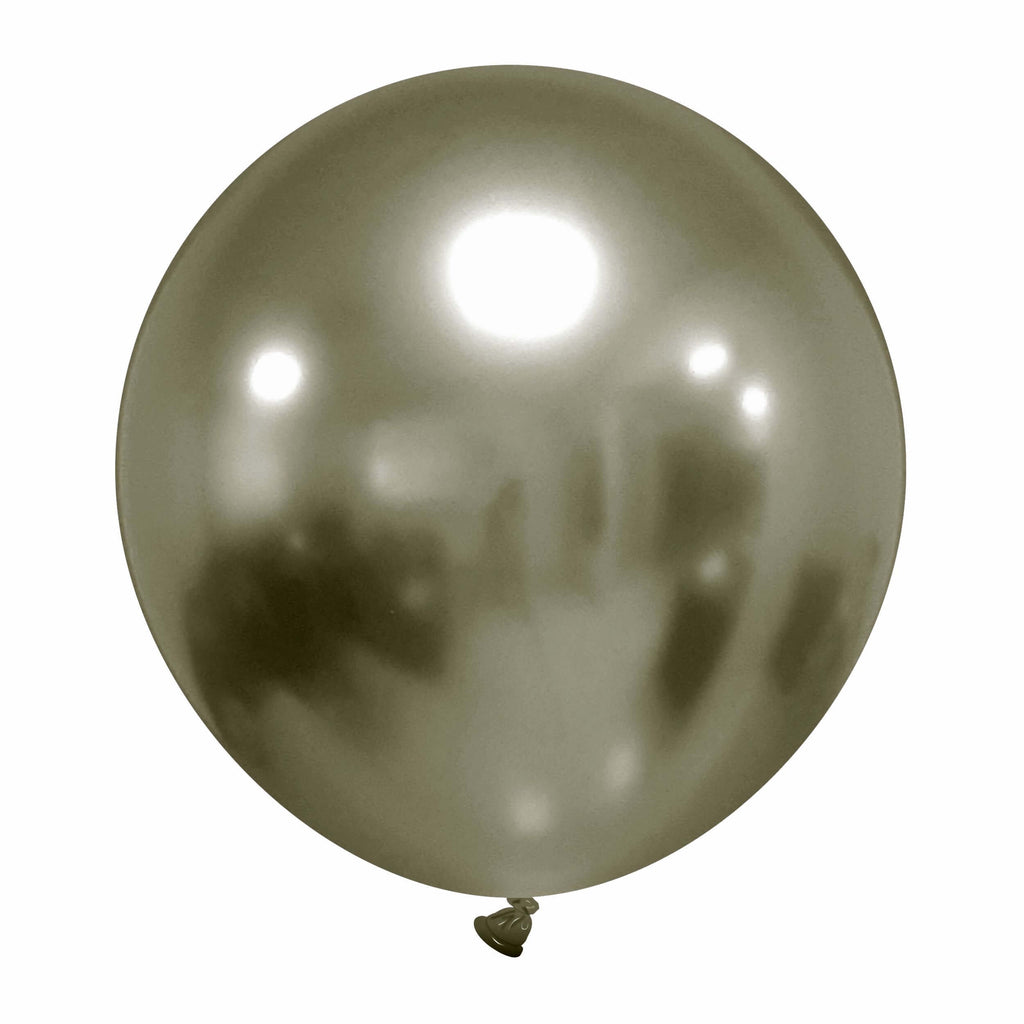 24" Cattex Titanium Mercury Latex Balloons (1 Per Bag)