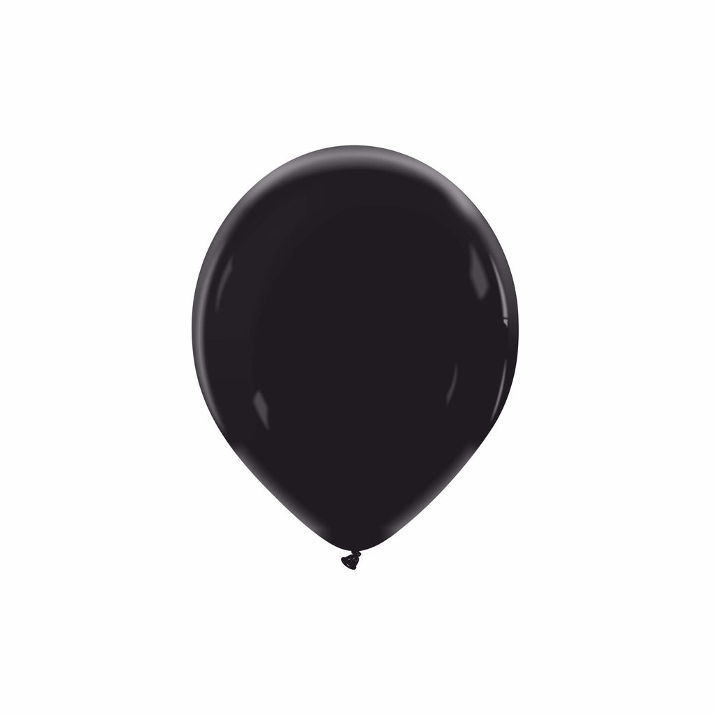 5" Cattex Premium Midnight Black Latex Balloons (100 Per Bag)