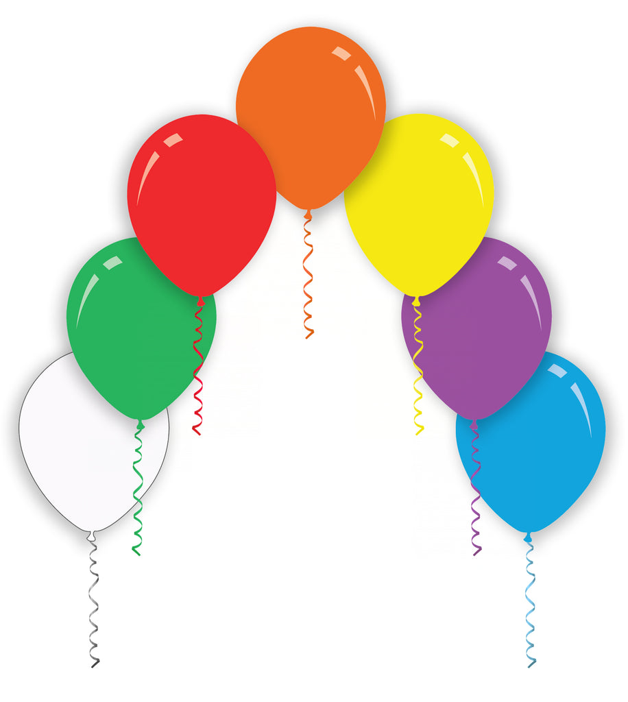 5" Assorted Colors Decomex Latex Balloons (100 Per Bag)