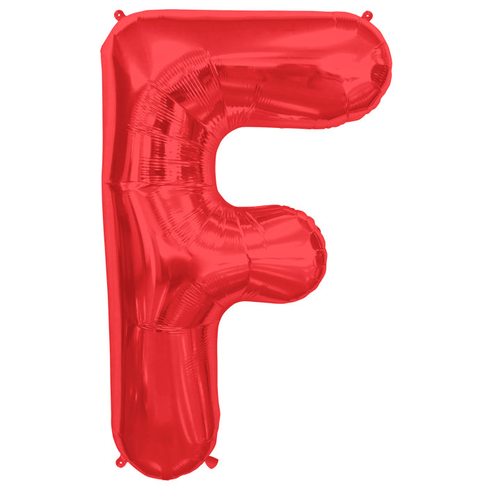 34" Northstar Brand Packaged Letter F - Red Foil Balloon
