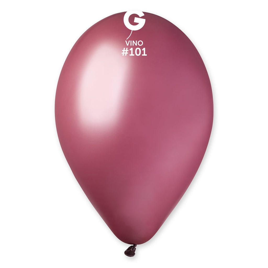 12 inch gemar latex balloons bag of 50 standard vino