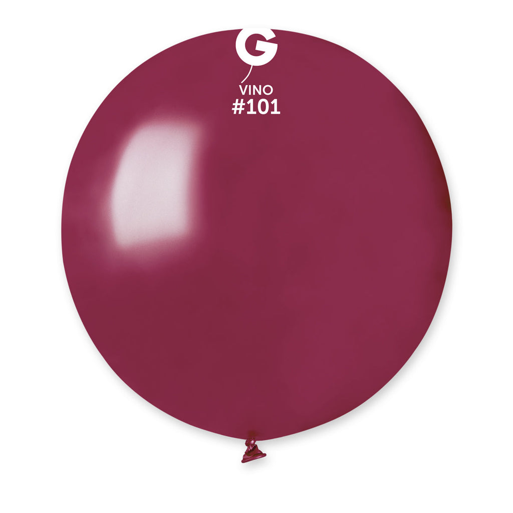 19 inch gemar latex balloons bag of 25 standard vino
