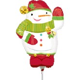 Airfill Only Mini Shape Shape Jolly Snowman Balloon