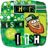 18" Kiss Me I'M Irish Balloon