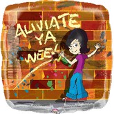 18" Graffiti Balloon Aliviate Ya Wee (Spanish)