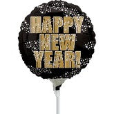 4" Airfill Only New Year Stars Balloon