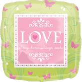 18" Love is Patient Mylar Balloon