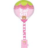18" Baby Girl with Hot Air Balloon Uplifter Weight