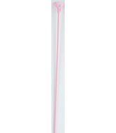 13" One Piece Cup and Balloon Stick- Light Pink