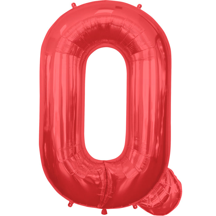 34" Northstar Brand Packaged Letter Q - Red Foil Balloon