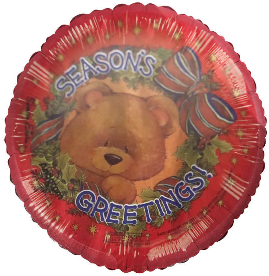 4" Airfill Only Season's Greetings! Foil Balloon