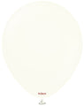 18" Kalisan Latex Balloons Retro White (25 Per Bag)